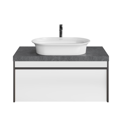 Тумба MODULA подвесная 100 с ящиком 1+1, арабика Тумба MODULA подвесная 100 с ящиком 1+1, арабика