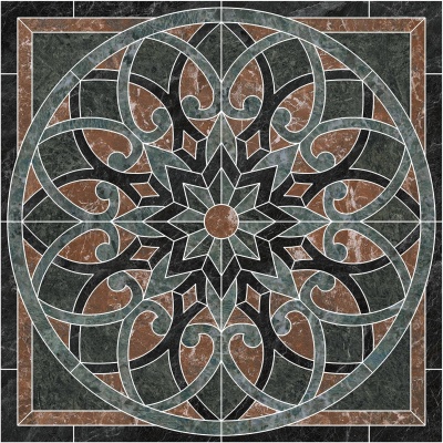 Риальто наборный лаппатированный 119,5x119,5x1,1