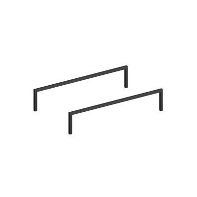 Ножка ATOLLO 80 низкая металлическая, черная матовая Ножка ATOLLO 80 низкая металлическая, черная матовая