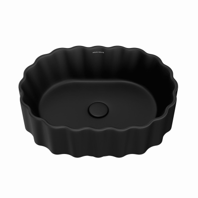 Раковина ARTBASIN Conchiglia накладная 50, черная матовая