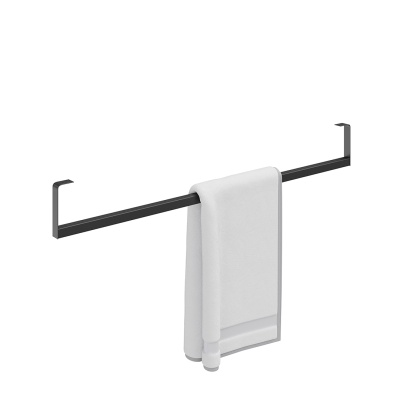 Держатель для полотенец к раковинам LOGICA 90 с крепежом, черный матовый Держатель для полотенец к раковинам LOGICA 90 с крепежом, черный матовый