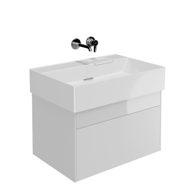 Тумба LOGICA подвесная 2 ящика 70 см, белоснежный Тумба LOGICA подвесная 2 ящика 70 см, белоснежный