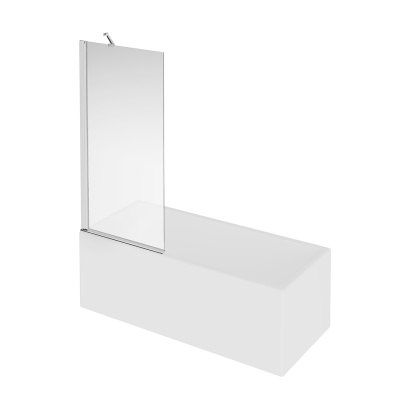 Шторка на ванну VETRO, распашная 80х150, хром Шторка на ванну VETRO, распашная 80х150, хром