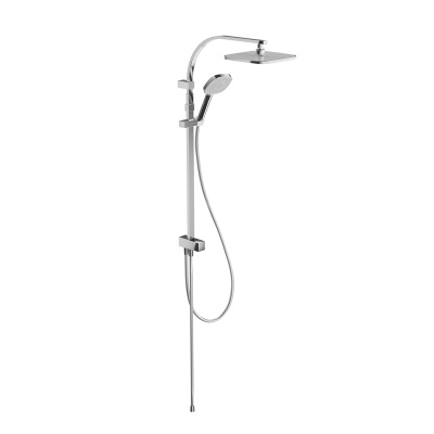 Душевая колонна квадратная FONTE на 2 потока без смесителя, хром Душевая колонна квадратная FONTE на 2 потока без смесителя, хром