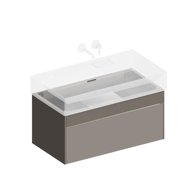 Тумба LOGICA подвесная 2 ящика 90 см, песчаный Тумба LOGICA подвесная 2 ящика 90 см, песчаный