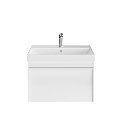 Тумба MODULA подвесная 70 с ящиком 1+1, белая глянцевая Тумба MODULA подвесная 70 с ящиком 1+1, белая глянцевая