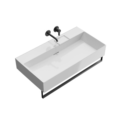 Раковина LOGICA мебельная\подвесная без отверстий 90, белая глянцевая Раковина LOGICA мебельная\подвесная без отверстий 90, белая глянцевая