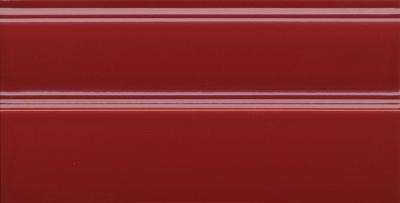 Керамический плинтус 30x15x1,7 Даниэли красный глянцевый обрезной