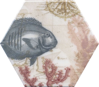 Керамический декор 20x23,1x0,69 Эль Салер глянцевый