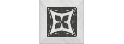 Декор Келуш 2 грань черно-белый 9,8x9,8x0,92