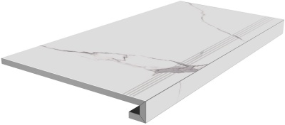 Ступень клеёная Монте Тиберио белый лаппатированный 33x80x0,9 Ступень клеёная Монте Тиберио белый лаппатированный 33x80x0,9