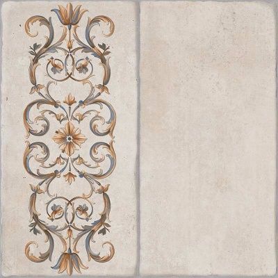 Каменный остров светлый декорированный 30x30x0,8