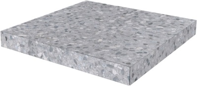 Ступень угловая клееная Терраццо серый 33x33x0,9 Ступень угловая клееная Терраццо серый 33x33x0,9