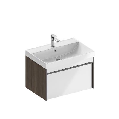 Тумба MODULA подвесная 70 с ящиком 1+1, арабика Тумба MODULA подвесная 70 с ящиком 1+1, арабика