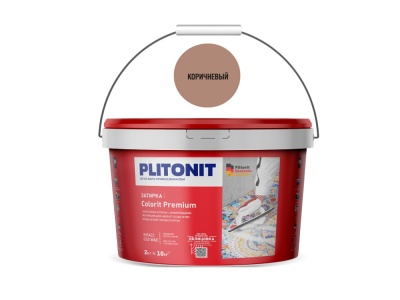 PLITONIT Colorit Premium затирка цементная биоцидная (КОРИЧНЕВЫЙ) - 2кг