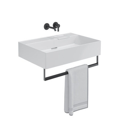 Раковина LOGICA мебельная\подвесная без отверстий 70, белая глянцевая Раковина LOGICA мебельная\подвесная без отверстий 70, белая глянцевая