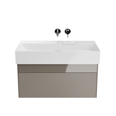 Тумба LOGICA подвесная 2 ящика 90 см, песчаный Тумба LOGICA подвесная 2 ящика 90 см, песчаный