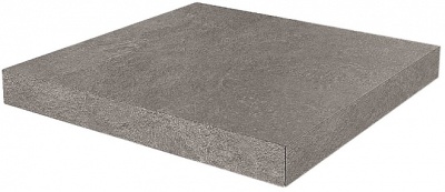 Ступень угловая клееная Про Стоун серый темный 33x33x0,9