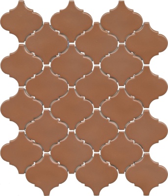 Арабески Марокко коричневый глянцевый 26x30x0,7