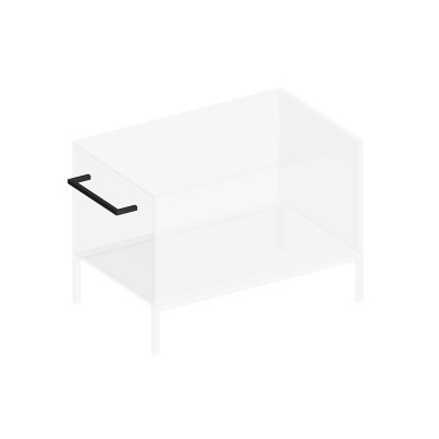 Держатель для полотенца ATOLLO, черный матовый Держатель для полотенца ATOLLO, черный матовый