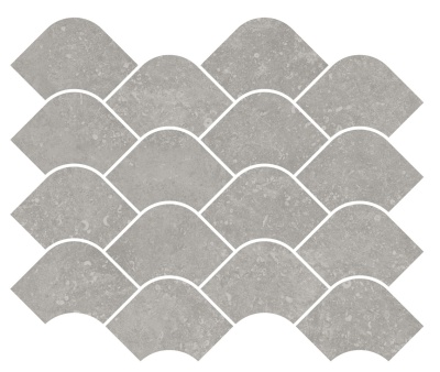 Декор Касабланка наборный серый матовый обрезной 30x25x0,9