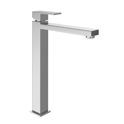 Смеситель для раковины FUTURA однорычажный, высокий, без донного клапана 3/8, хром Смеситель для раковины FUTURA однорычажный, высокий, без донного клапана 3/8, хром