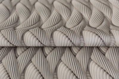 Обои виниловые Трессаж мотив, коричневый Обои виниловые Трессаж мотив, коричневый