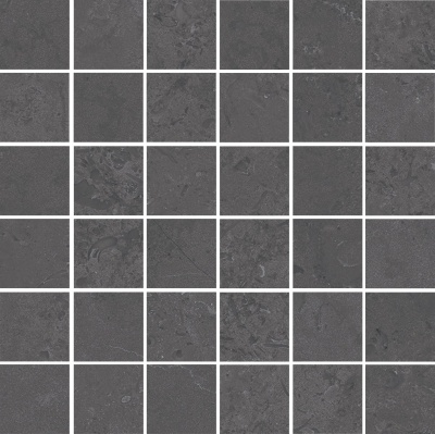 Декор Про Лаймстоун серый темный матовый мозаичный 30x30x0,9