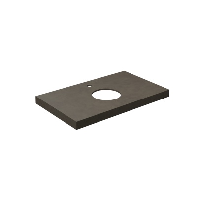 Столешница из керамогранита Про Чементо 80x48, коричневая матовая Столешница из керамогранита Про Чементо 80x48, коричневая матовая