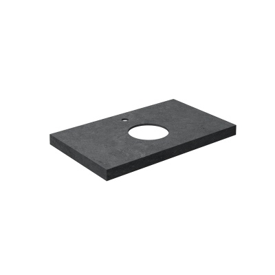 Столешница из керамогранита Роверелла 80x48, темно-серая Столешница из керамогранита Роверелла 80x48, темно-серая