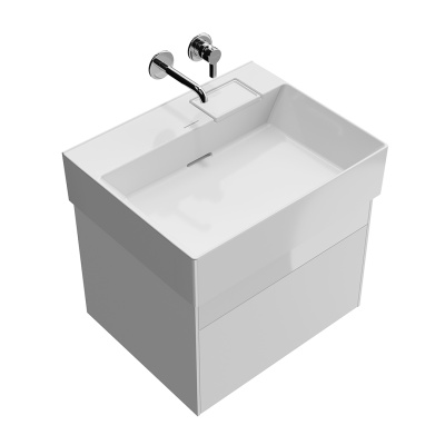 Тумба LOGICA подвесная 2 ящика 60 см, белоснежный Тумба LOGICA подвесная 2 ящика 60 см, белоснежный