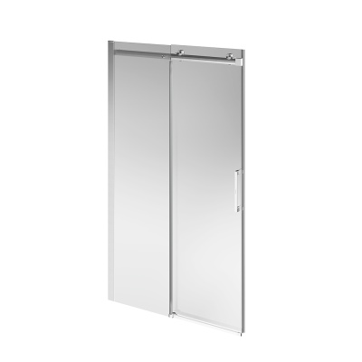 Душевая дверь CRISTALLO, раздвижная с функцией soft close, 120х210, брашированный никель Душевая дверь CRISTALLO, раздвижная с функцией soft close, 120х210, брашированный никель