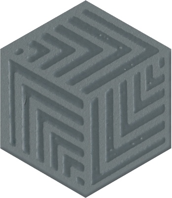 Декор Агуста синий матовый 6x5,2x0,69